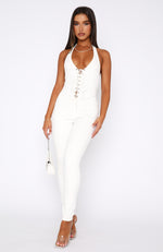 Always Be My Baby Jumpsuit White