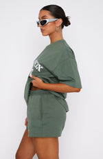 Sports Edition Oversized Tee Dusty Olive