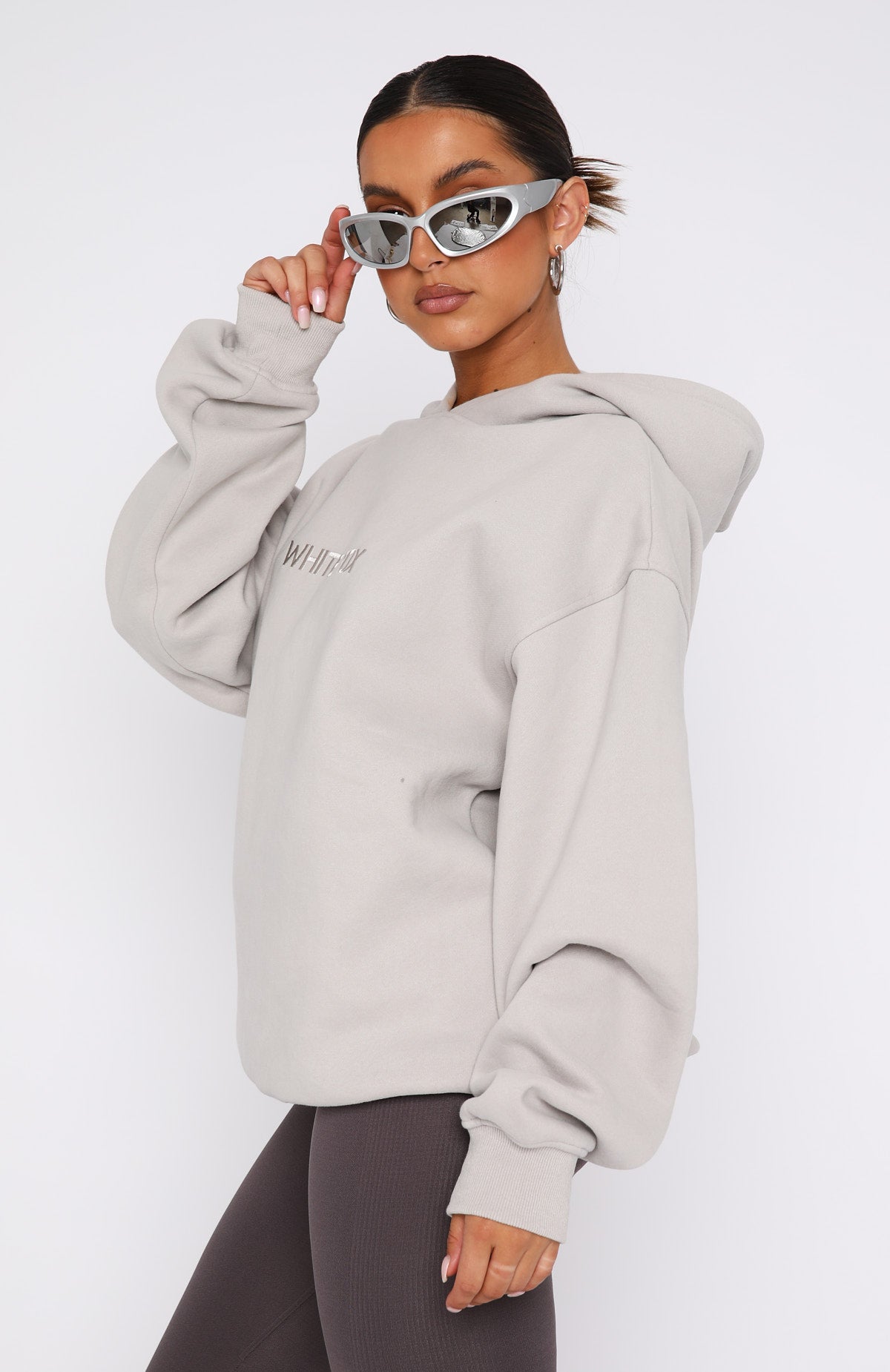 Stay Lifted Oversized Hoodie Moon | White Fox Boutique US