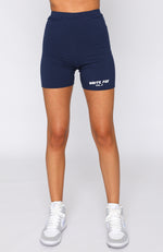 Offstage Ribbed Bike Shorts Space Navy