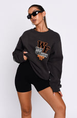 Part Of History Oversized Sweater Charcoal