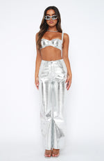 Tide Is High Bustier Silver