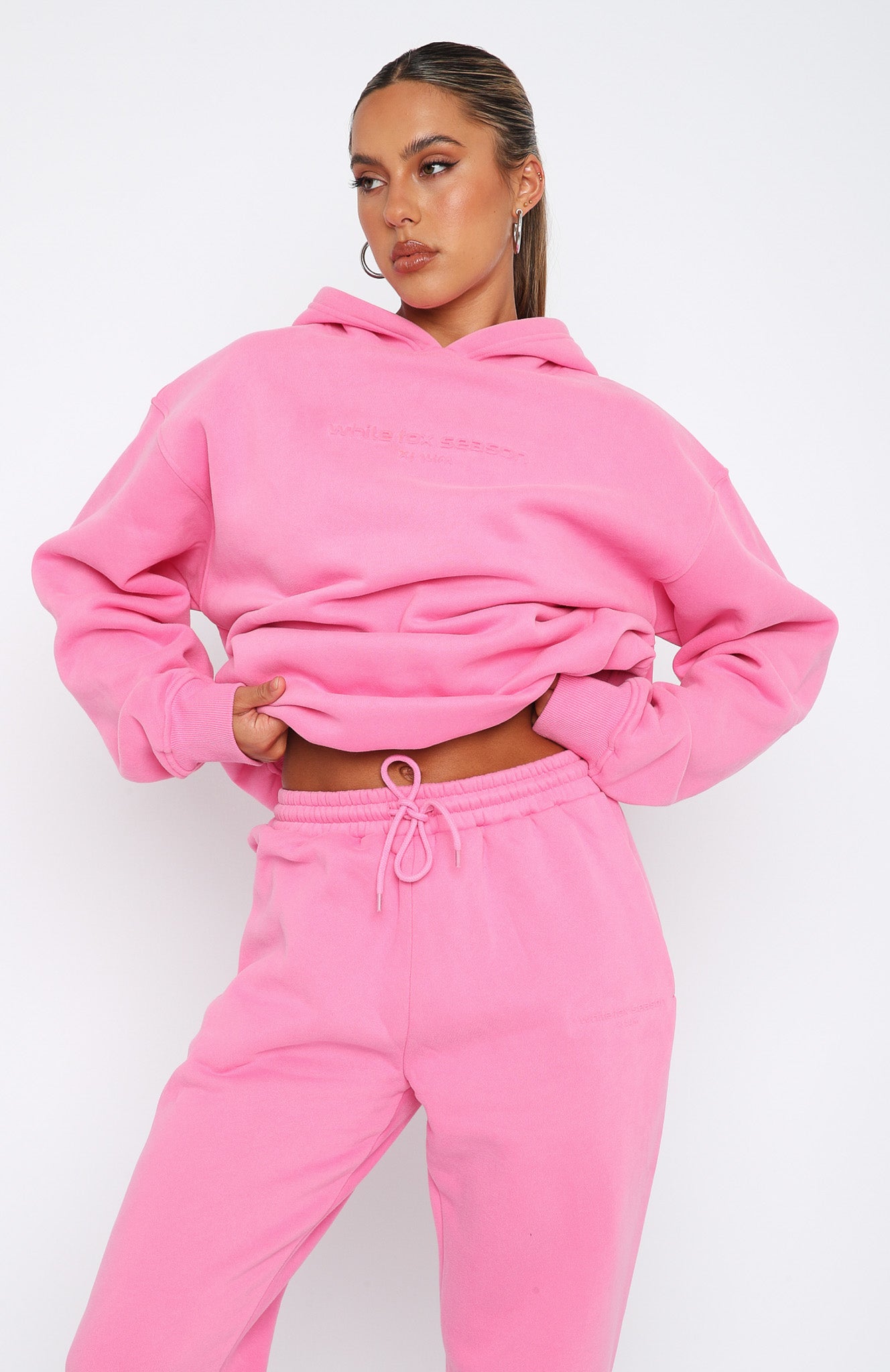 Future Forward Oversized Hoodie Candy Pink | White Fox Boutique US