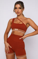 Sahara Seamless Sports Bra Burnt Clay