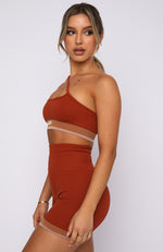 Sahara Seamless Sports Bra Burnt Clay
