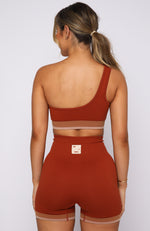Sahara Seamless Sports Bra Burnt Clay