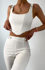 Keep Me Close Bustier White