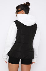 Outside The Lines Puffer Vest Black