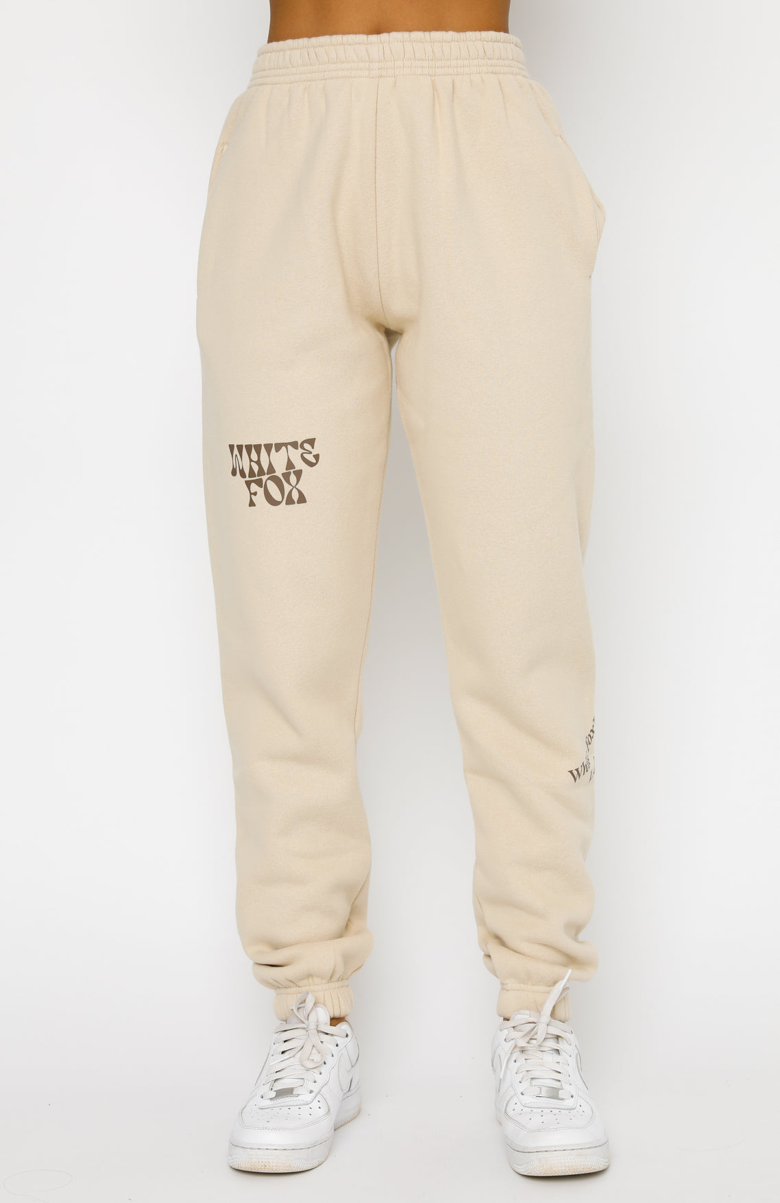 Can't Get Enough Sweatpants Sand | White Fox Boutique US