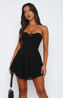 Push The Feeling Mini Dress Black