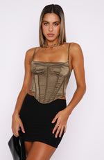 Crazy In Love Bustier Olive