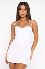 Move Along Mini Dress White
