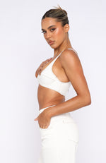 True For You Crop Off White