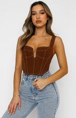 She's The One Bustier Chocolate
