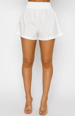 Golden Sunset Shorts White