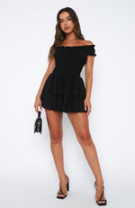 Wanting More Strappy Romper - Ash Black