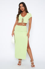 Lasting Legacy Maxi Skirt Matcha