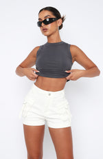 Just A Friend Shorts Off White