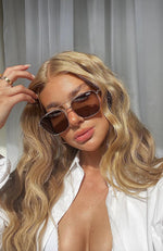 Madrid Sunglasses Gold/Chocolate