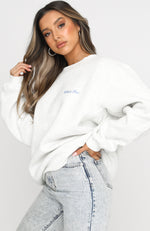 Steal Your Heart Oversized Sweater Grey Marle