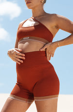 Sahara Seamless Sports Bra Burnt Clay
