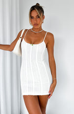 Ain't Safe Mini Dress White