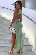 Easy Does It Maxi Dress Sage