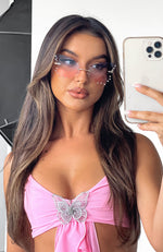 Frankie Butterfly Sunglasses Blue/Pink