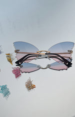 Frankie Butterfly Sunglasses Blue/Pink