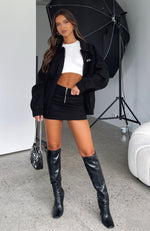 Give It To Me Mini Skirt Black | White Fox Boutique US