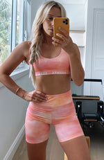 Kelly Bike Shorts Pink Sunset