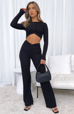 Trust Yourself Pants Black