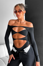 Just The Intro Bodysuit Black