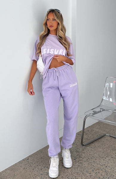 Lavender sweatsuit deals