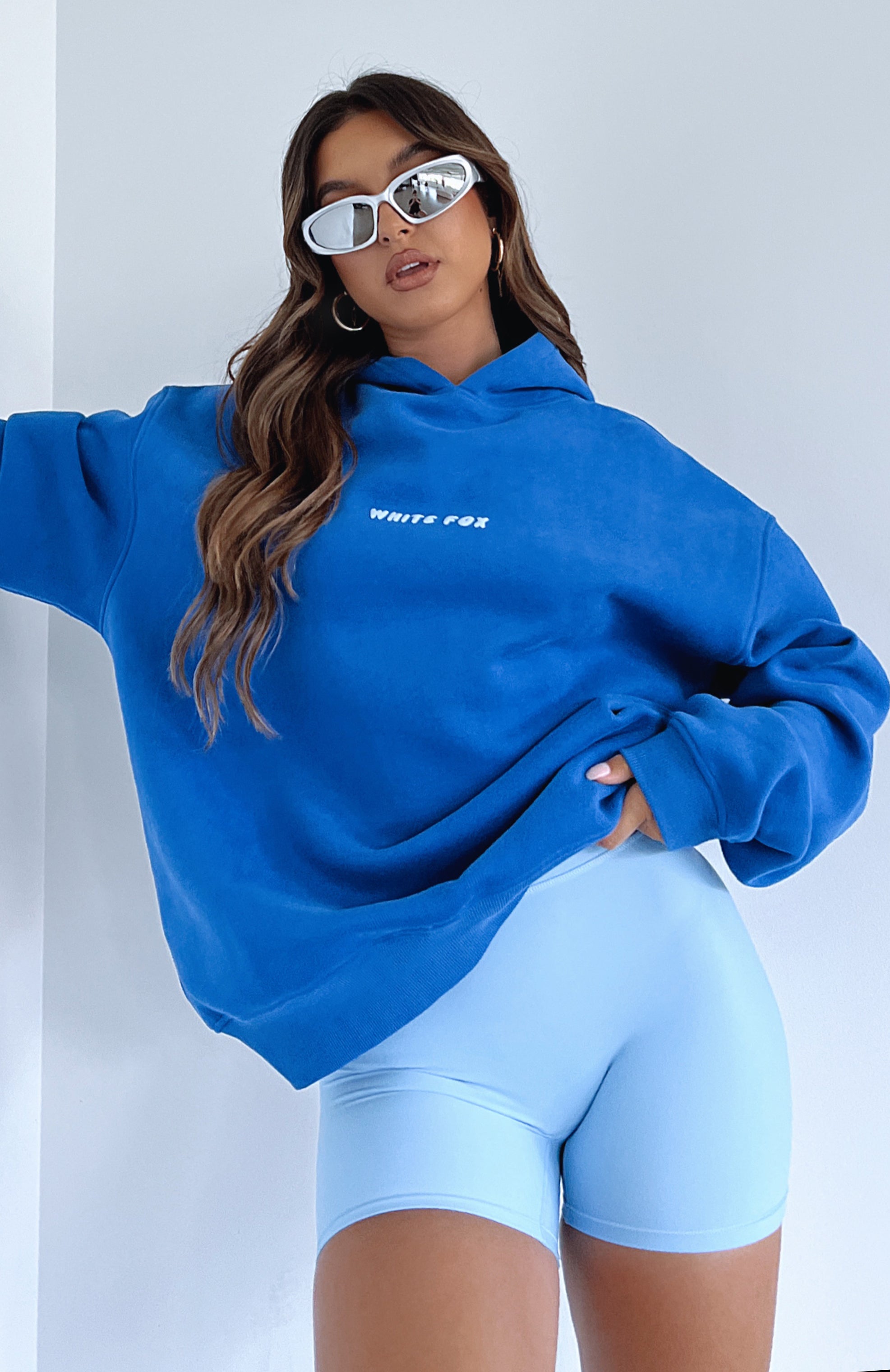 Leisure Series Oversized Hoodie Cobalt | White Fox Boutique US