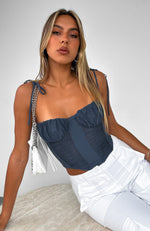 Make The Move Bustier Charcoal