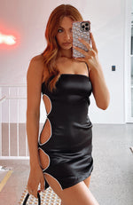 Missing Piece Mini Dress Black