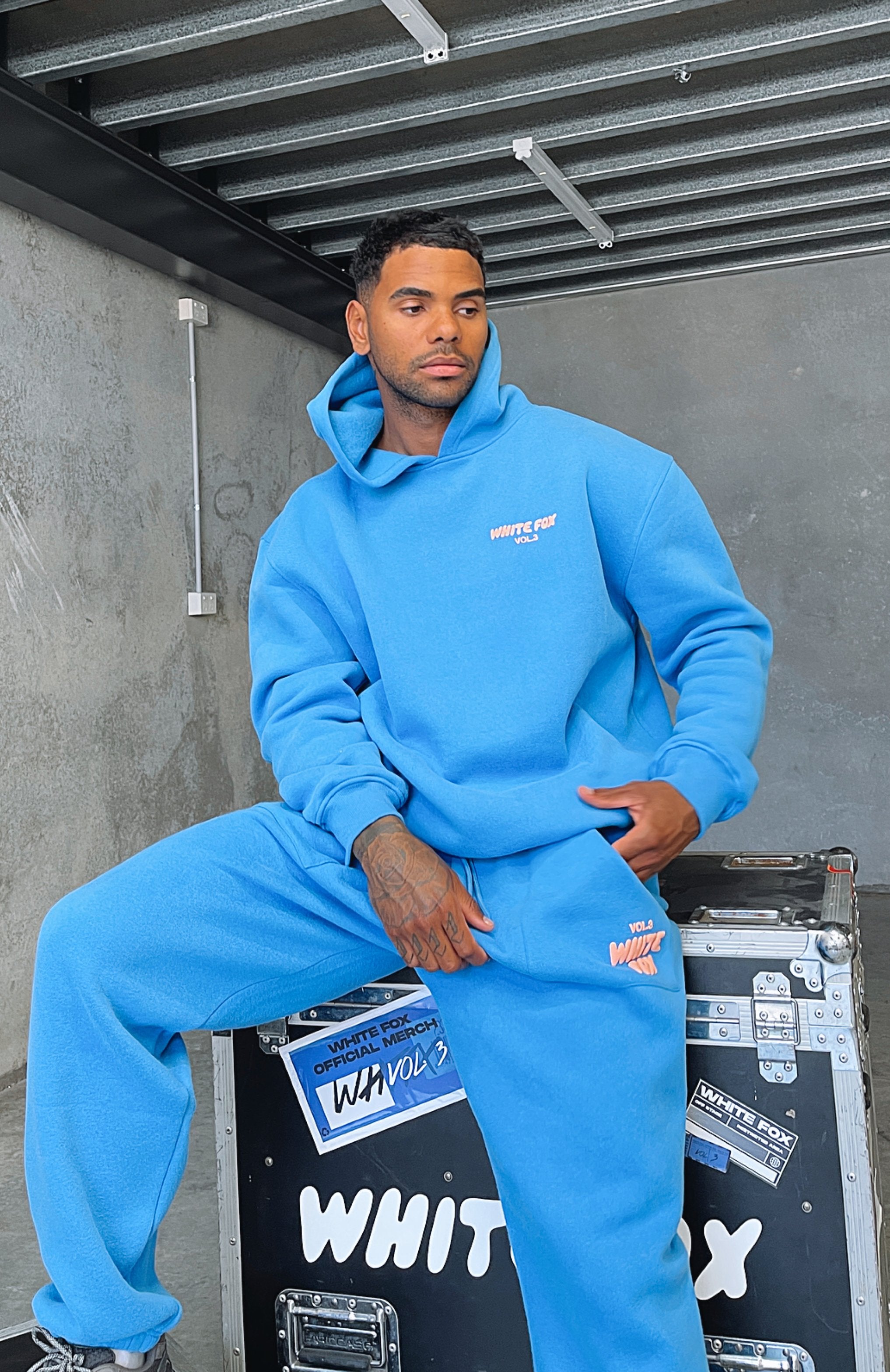 Offstage Hoodie Azure White Fox Boutique US