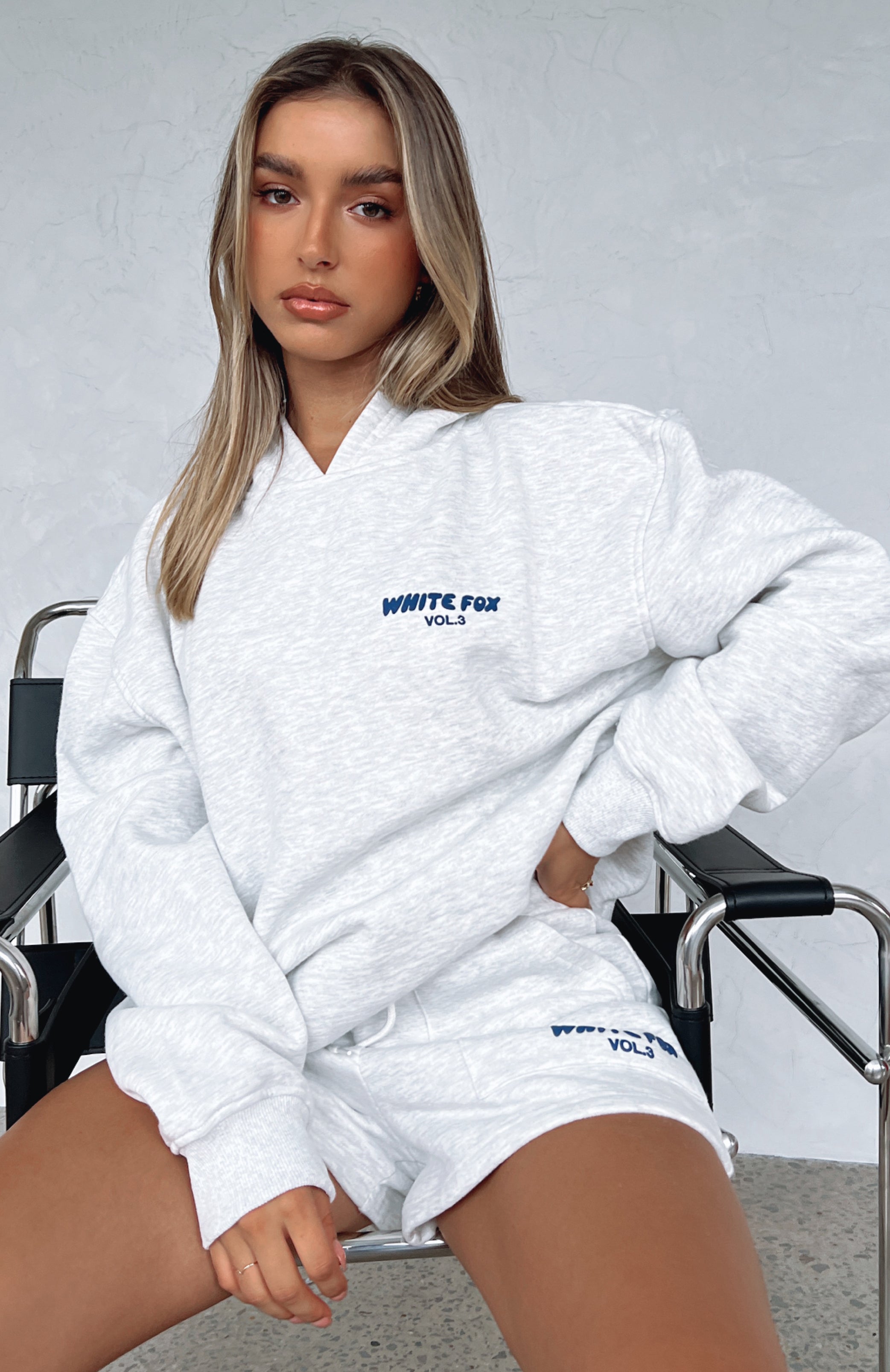 Offstage Hoodie Mineral Grey White Fox Boutique US