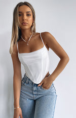 Out Of Focus Bustier White
