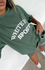 Sports Edition Oversized Tee Dusty Olive