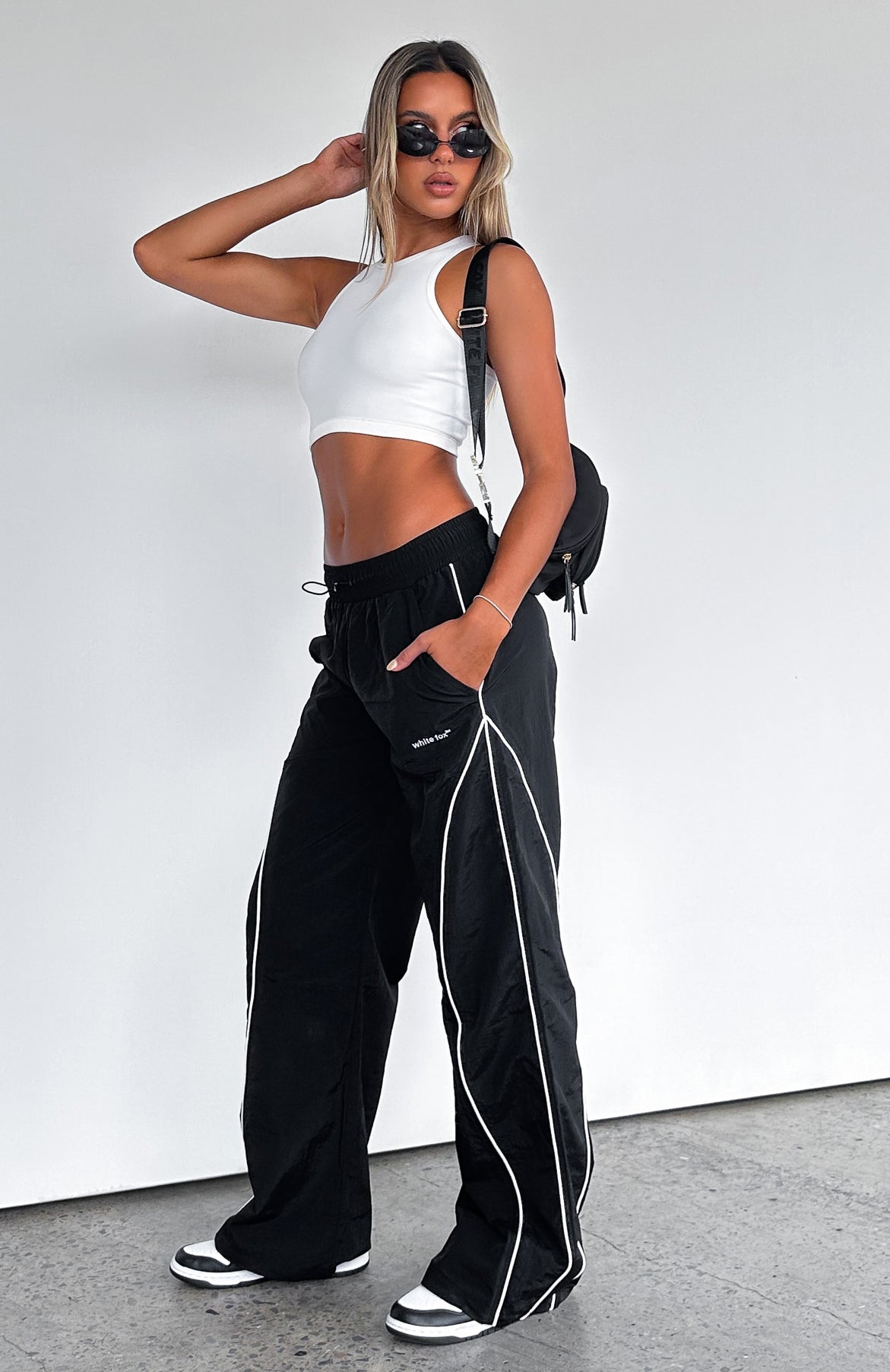 Unphased Track Pants Black | White Fox Boutique US Unphased Track Pants Black | White Fox Boutique US