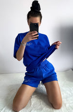 Check It Out Lounge Shorts Electric Blue